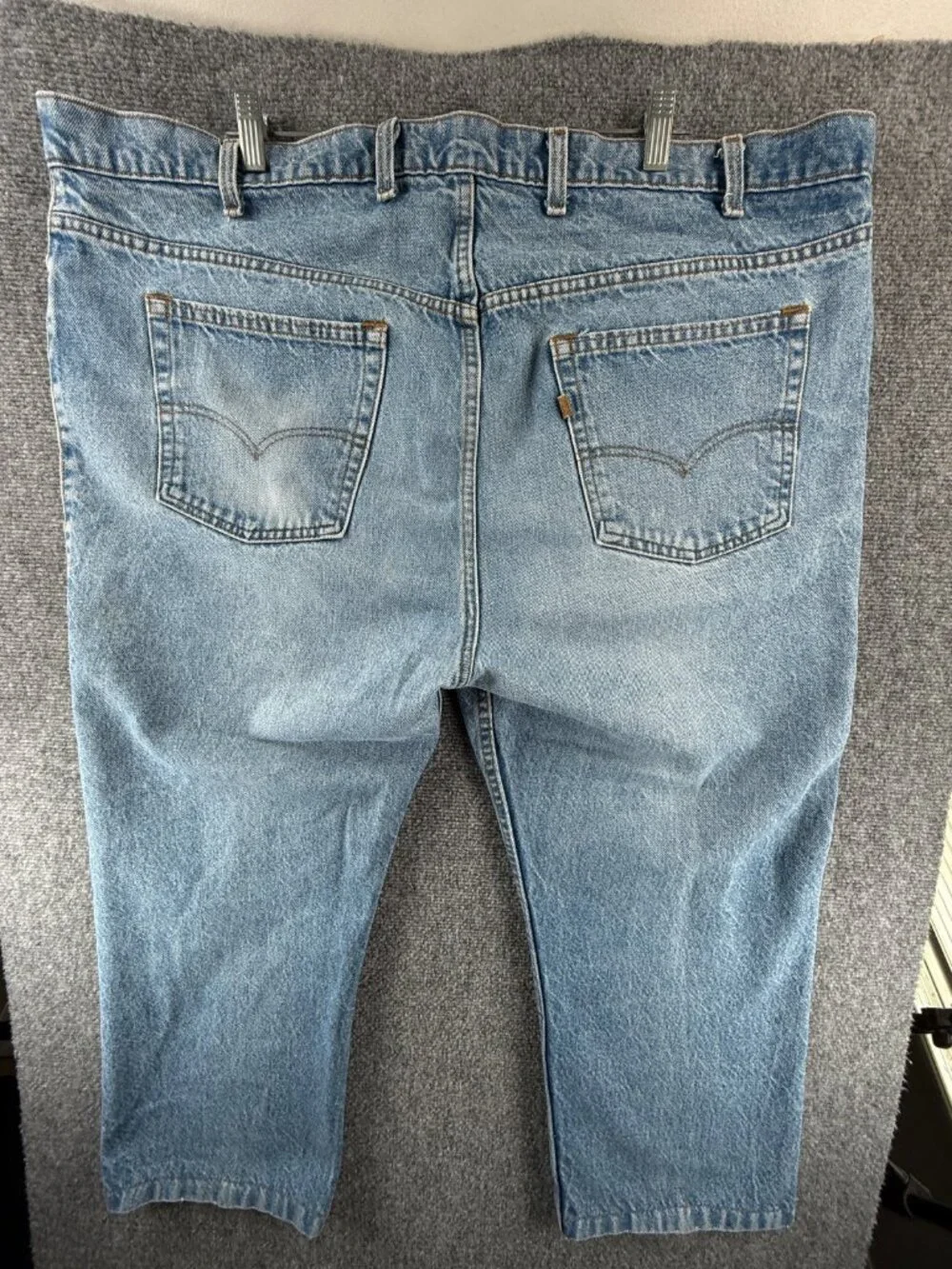 VTG Levis 886 Leather Tab Denim Jeans Men 1986 Blue Pockets Adult ACTL 45X25